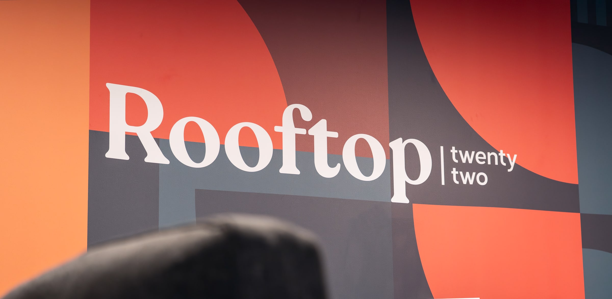 The Rooftop Twenty Two branded wall at DCU Innovate Hub